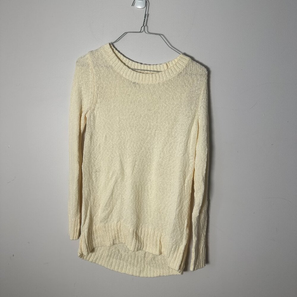 EUC Women's Old Navy Cream Long Sleeve Sweater XS Extra Small